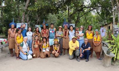 Visite de la Fédération des Parcs à la communauté indigène Pataxos