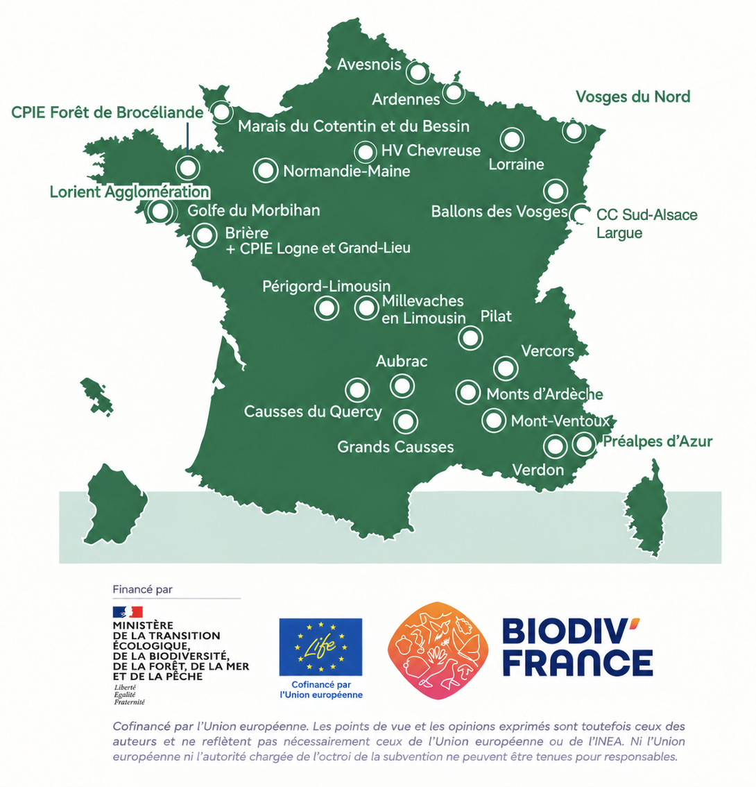 Carte PNR animateurs défi familles