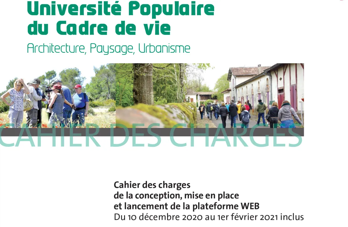 L’université Populaire du cadre de vie sur l’aire de lancement