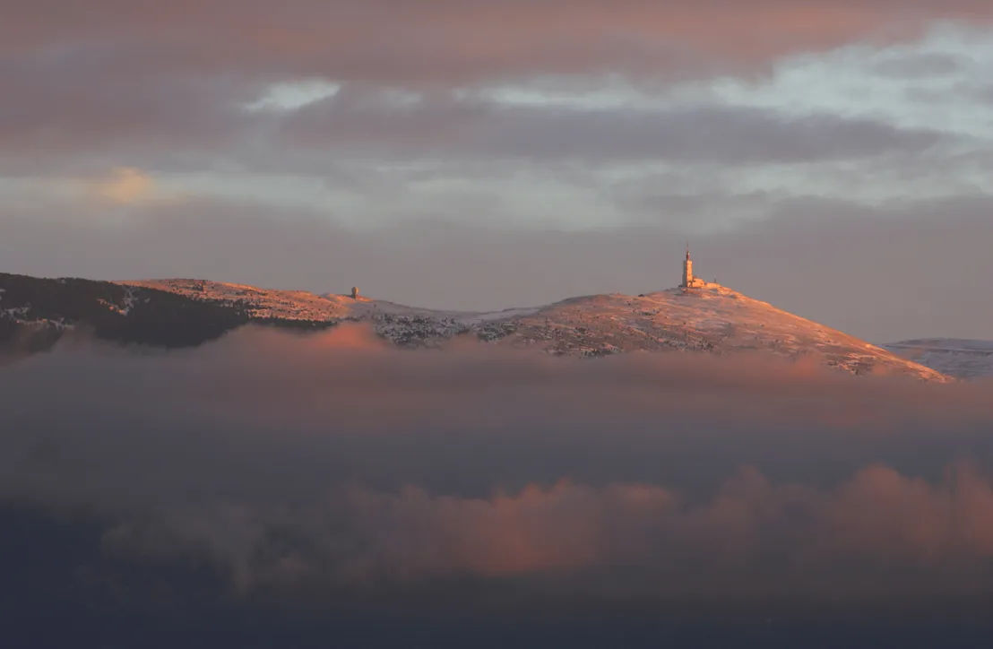 Sommet Ventoux , face nord - Hiver