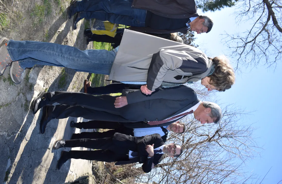 Visite de Michaël Weber et Eric Brua dans le Parc naturel régional de Camargue avec le Président du Parc, Patrick de Carolis
