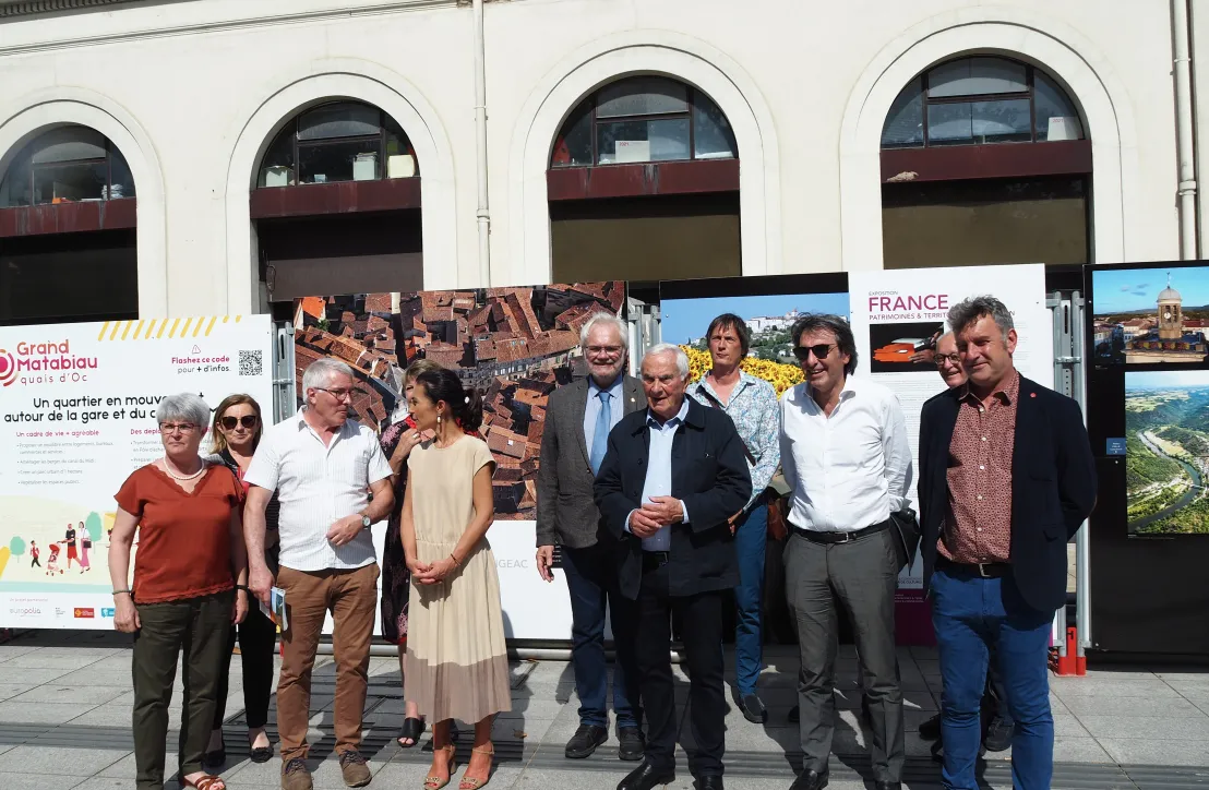 Vernissage de l'exposition photographique de France. Patrimoines & Territoires d’exception en gare de Toulouse Matabiau 19 mai 2022