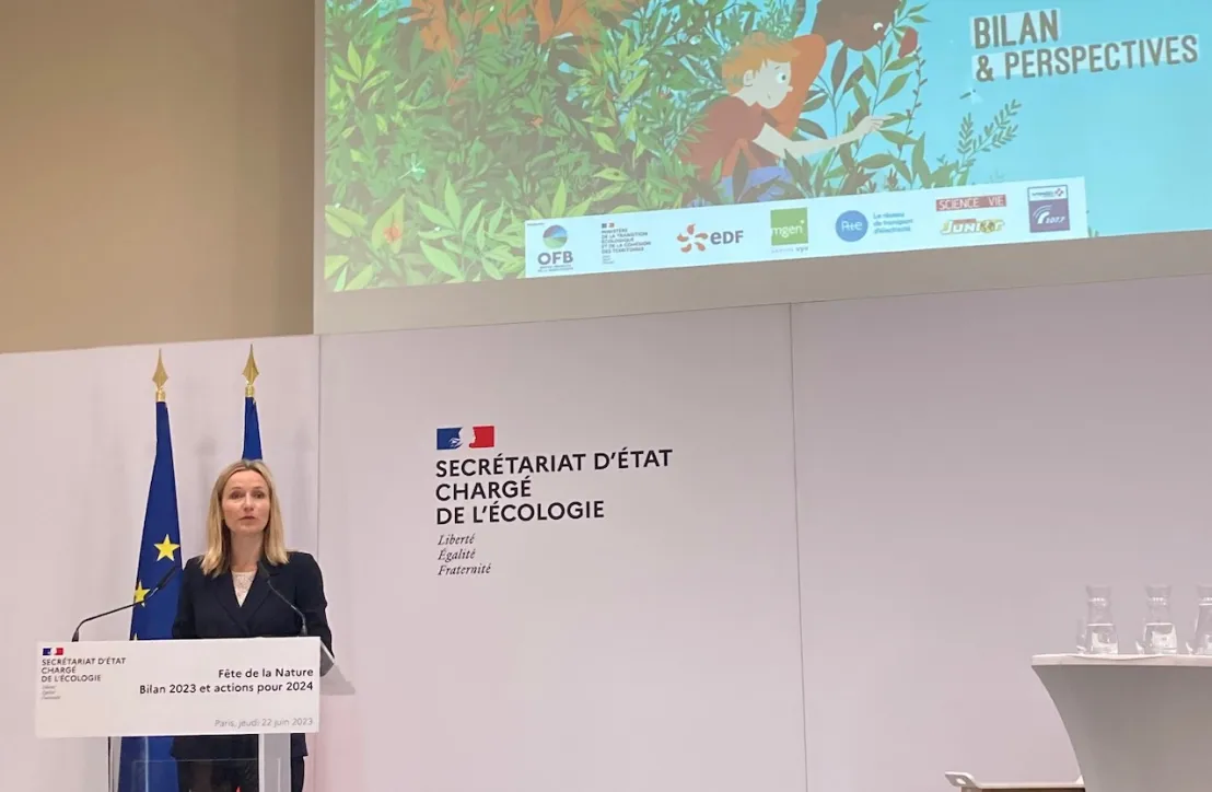 Fête de la nature , Bilan 2023 et Perspectives 2024 au Ministère de L'Ecologie avec Bérangère Couillard, Secrétaire d'Etat au Ministère de l'Ecologie