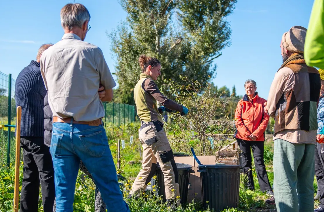 formation agro-écologie au Jardin partagé de Bédoin