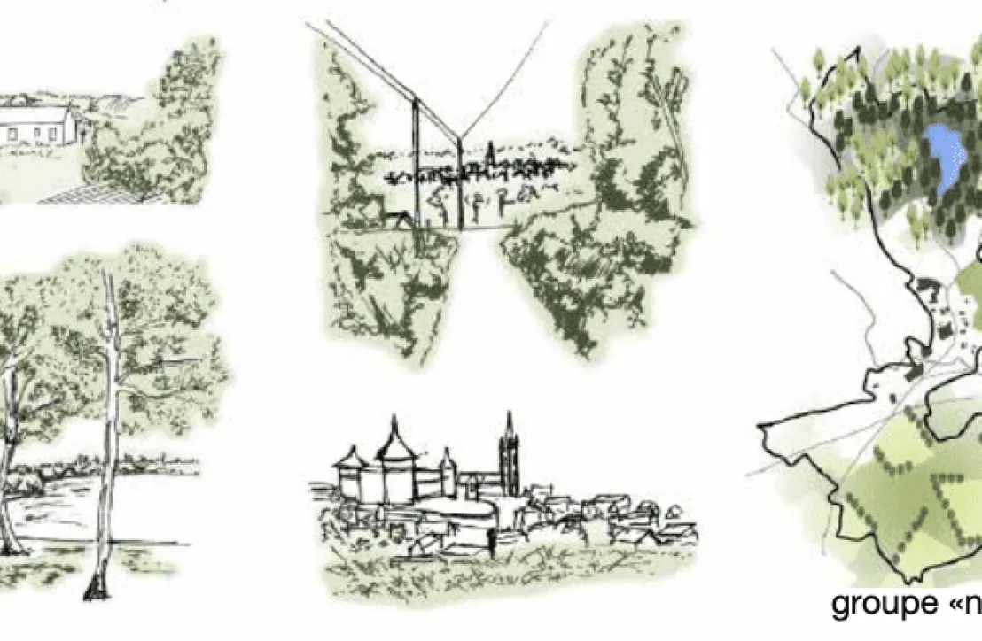 Sillé-le-Guillaume - dessin atelier hors les murs
