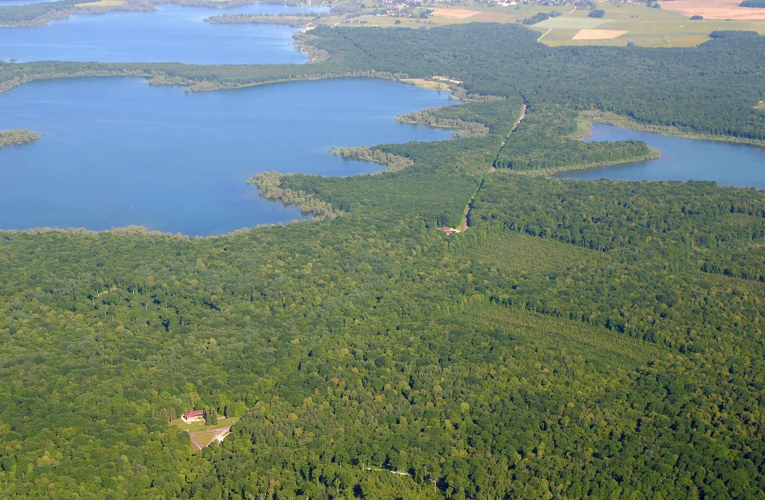 Vue aérienne de la Maison du Parc