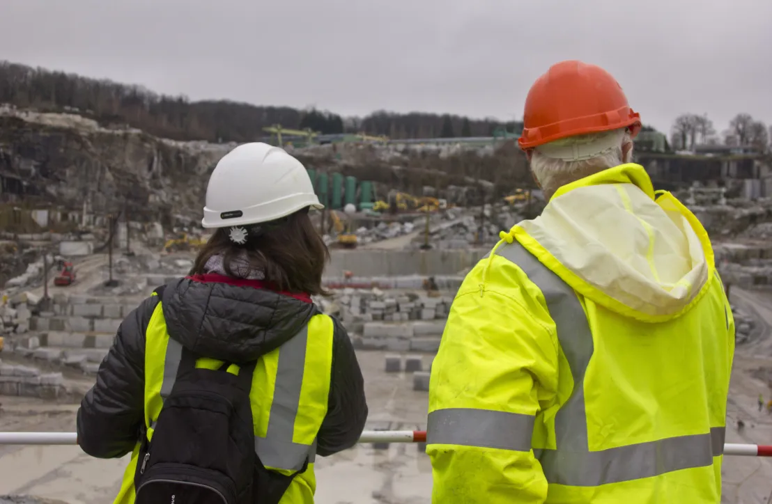 Site d'exploitation de granit à Saint-Salvy-de-la Balme (81), carrière PLO