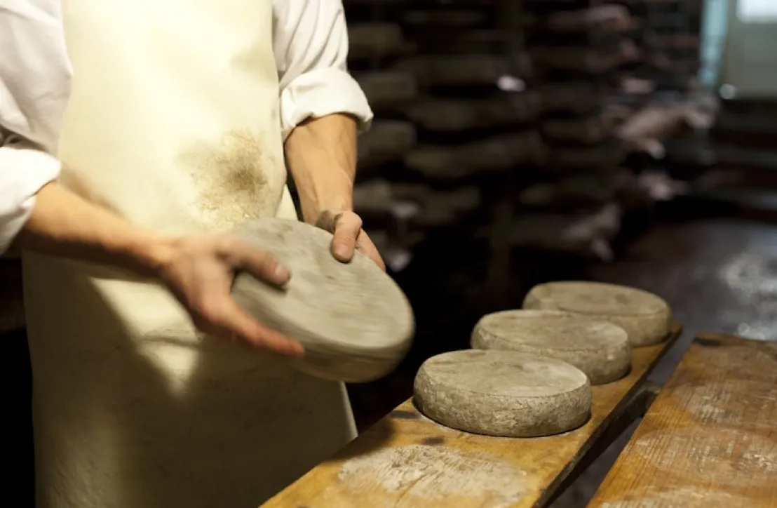 Le geste et le savoir-faire de la fabrication de la Tome des Bauges