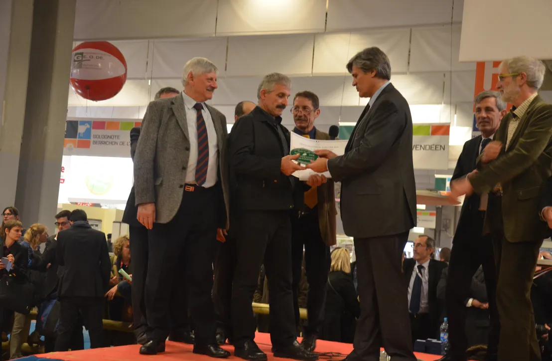 en présence de Stéphane Le Foll, Ministre de l'Agriculture, de l'Agroalimentaire et de la Forêt