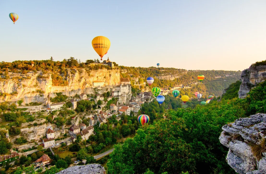 Montgolfiades à Rocamadour