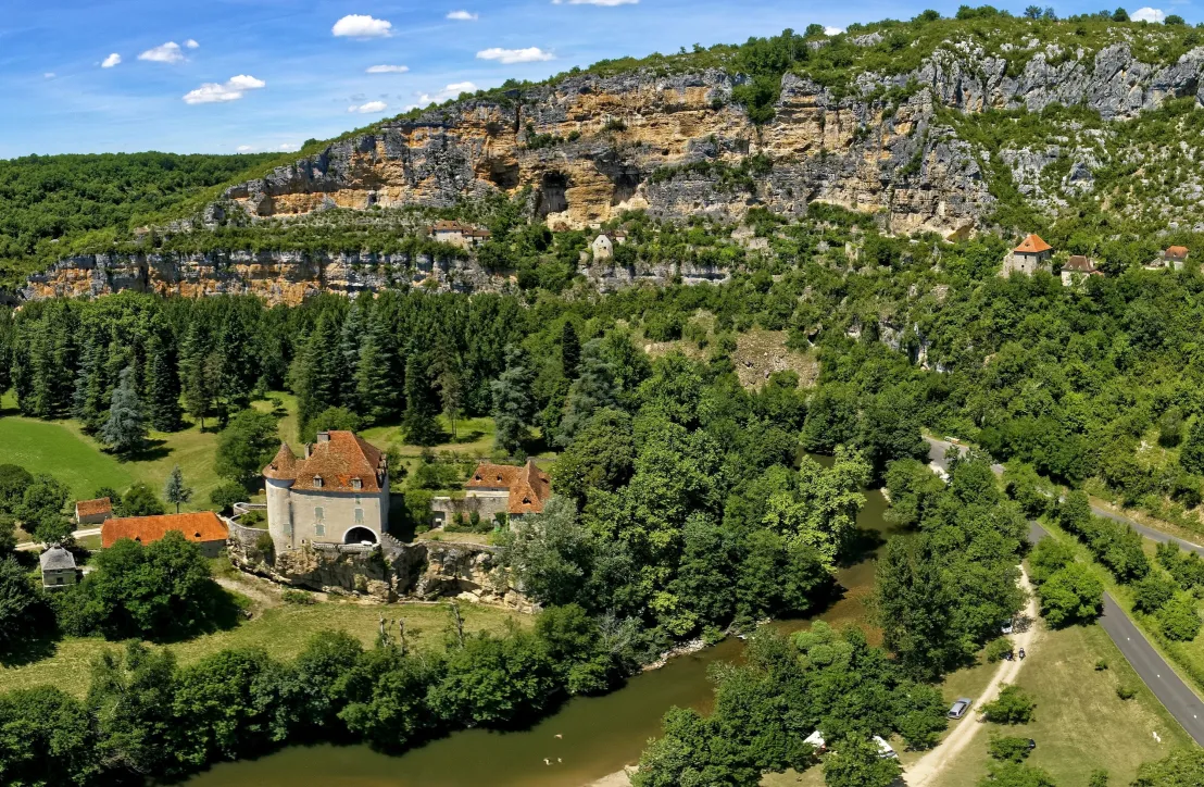 la vallée du Célé à Sauliac