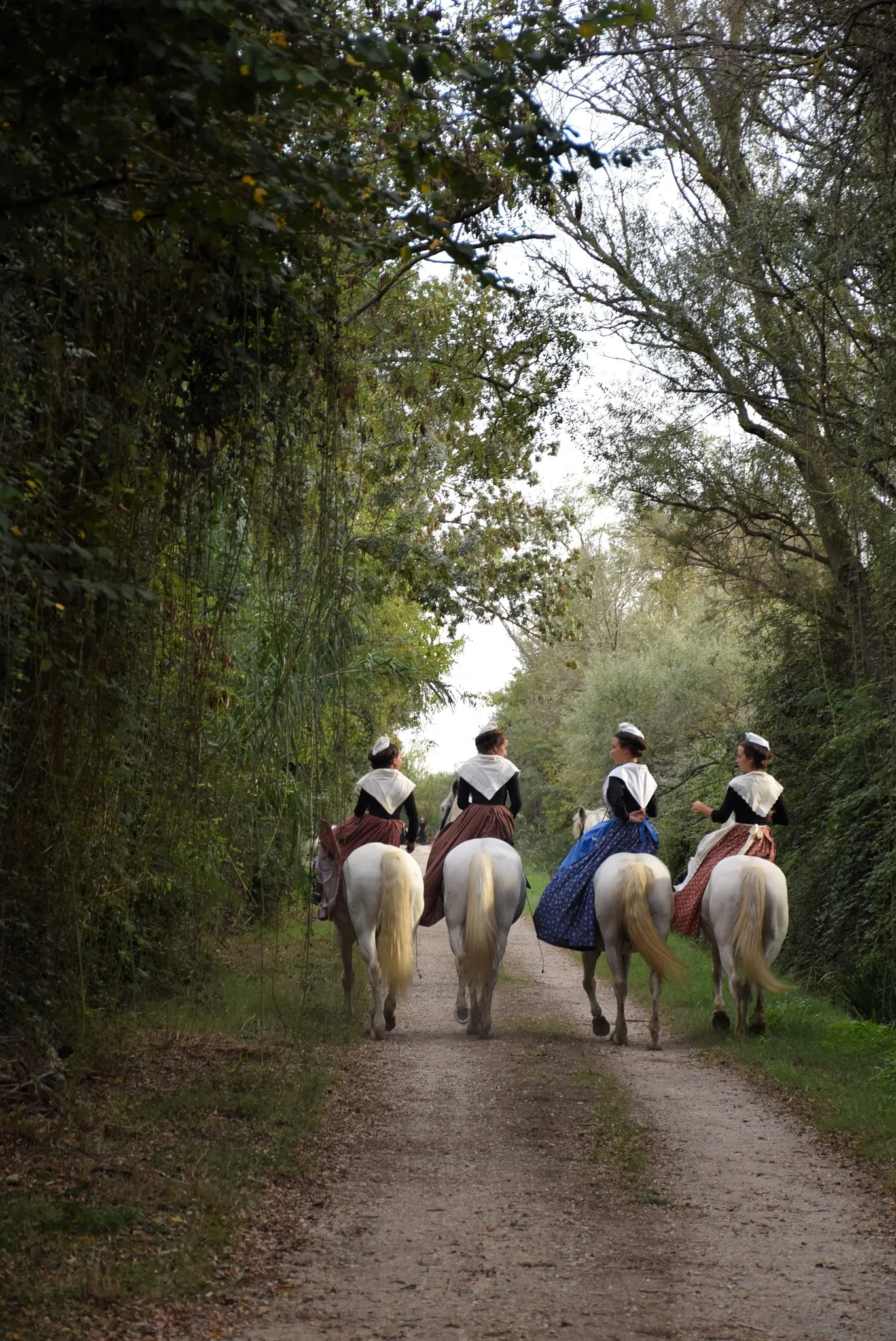 Les Arlésiennes à cheval