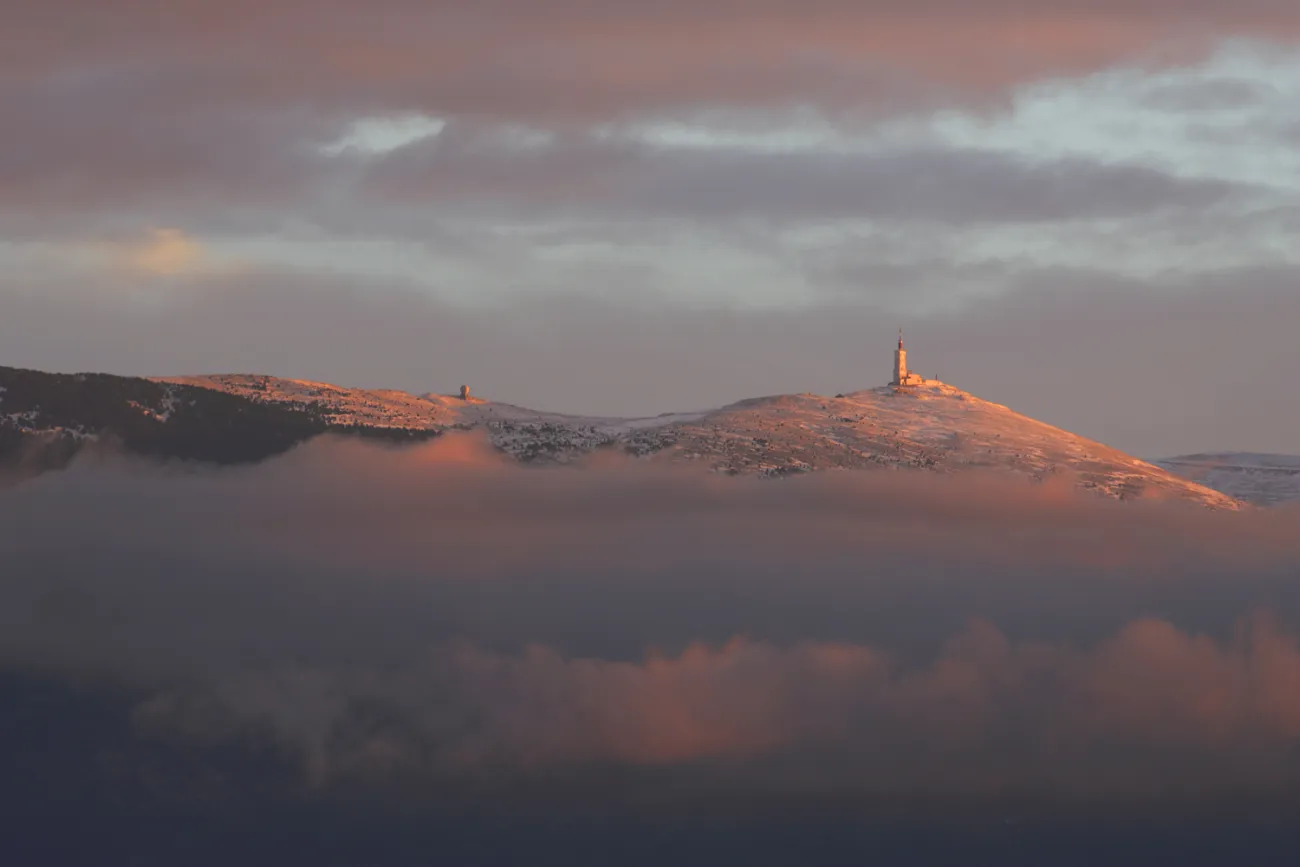 Sommet Ventoux , face nord - Hiver