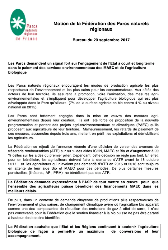 Mesure agro-environnementale et climatique