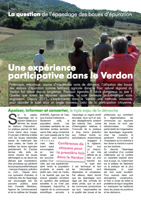 Epandage des boues
