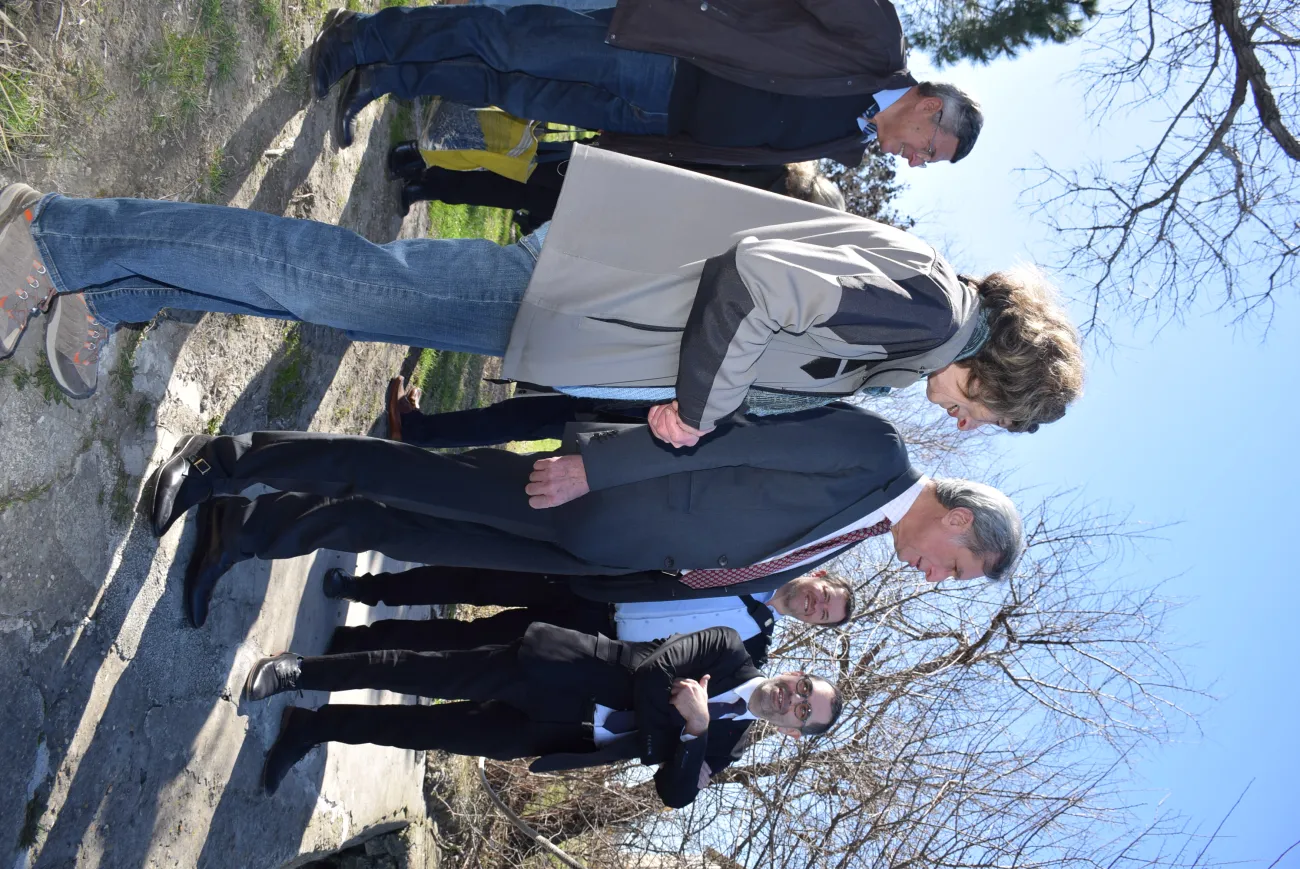 Visite de Michaël Weber et Eric Brua dans le Parc naturel régional de Camargue avec le Président du Parc, Patrick de Carolis