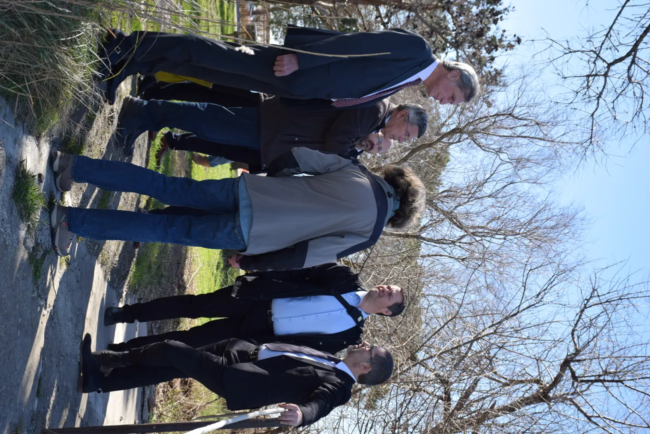 Visite de Michaël Weber et Eric Brua dans le Parc naturel régional de Camargue avec le Président du Parc, Patrick de Carolis