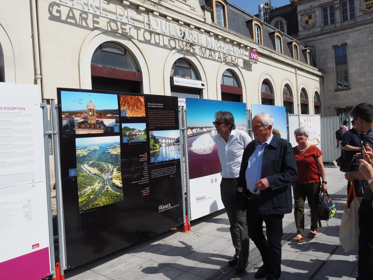 Vernissage de l'exposition photographique de France. Patrimoines & Territoires d’exception en gare de Toulouse Matabiau 19 mai 2022