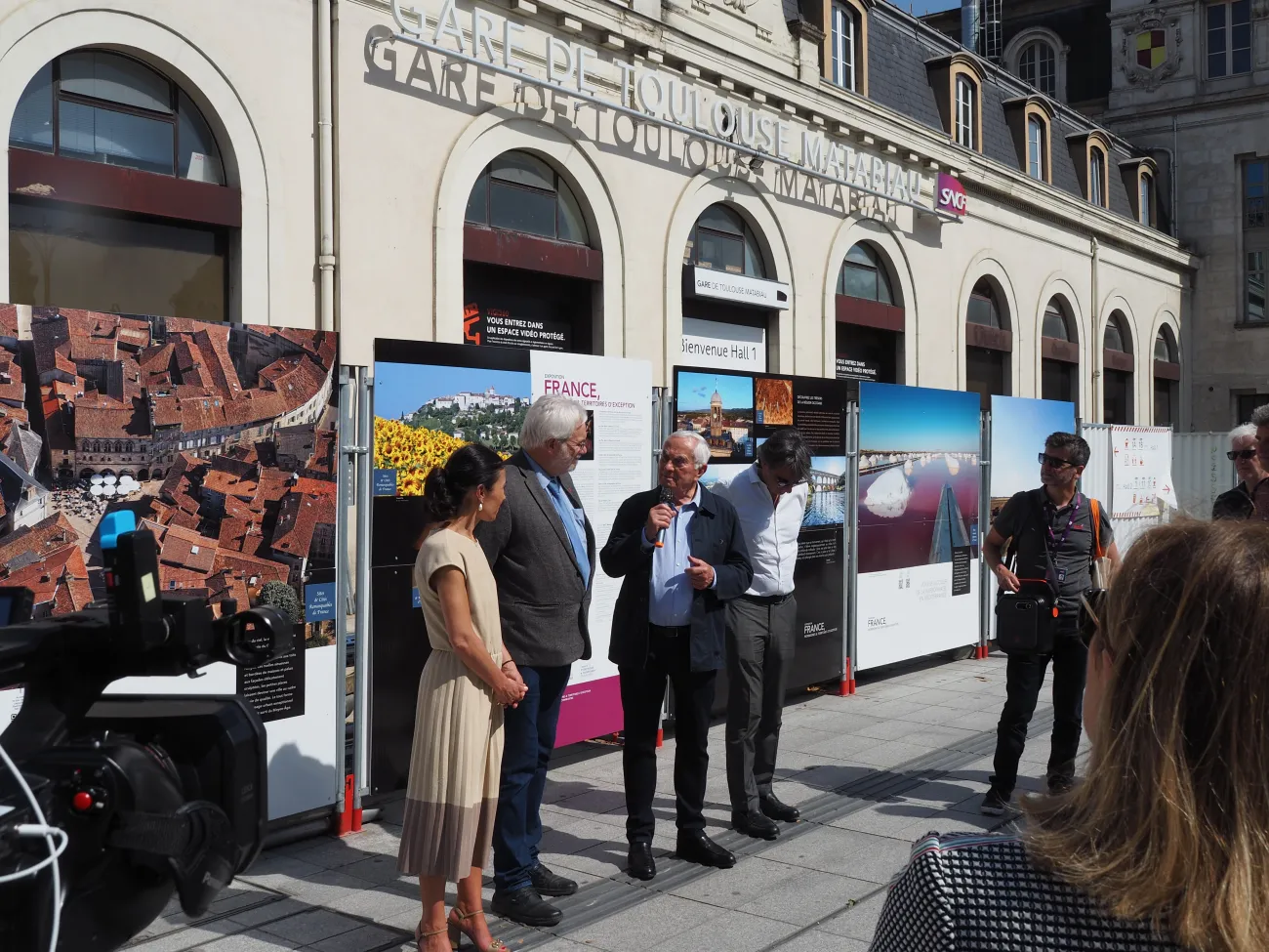 Vernissage de l'exposition photographique de France. Patrimoines & Territoires d’exception en gare de Toulouse Matabiau 19 mai 2022