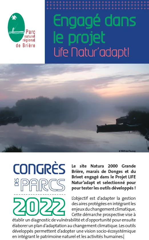 Engagé dans le projet Life Natur'adapt, panneau marché aux initiatives 2022