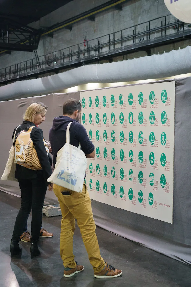 Mur des logo des Parcs