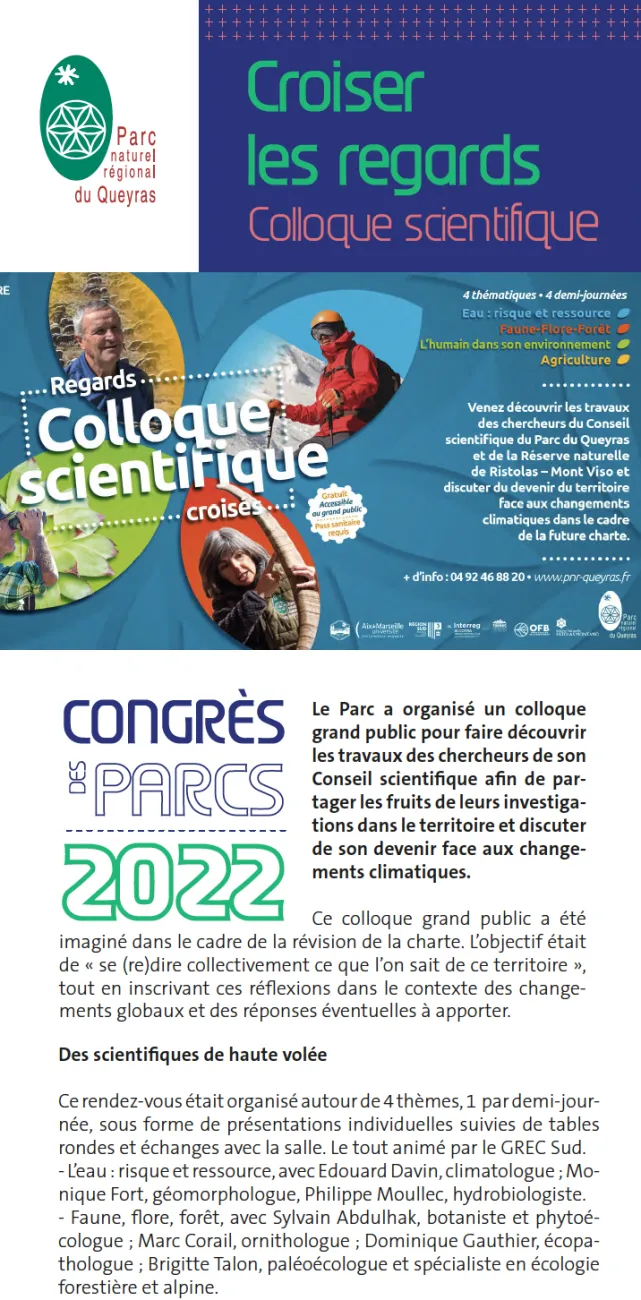 Croiser les regards colloque scientifique