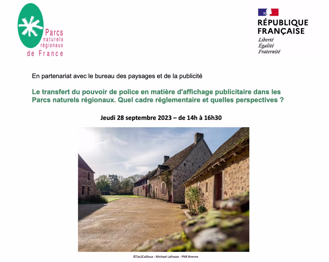 Webinaire affichage publicitaire dans les Parcs
