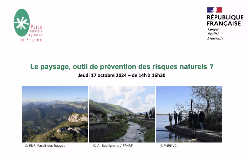 webinaire paysage et risque naturel 17 octobre 2024