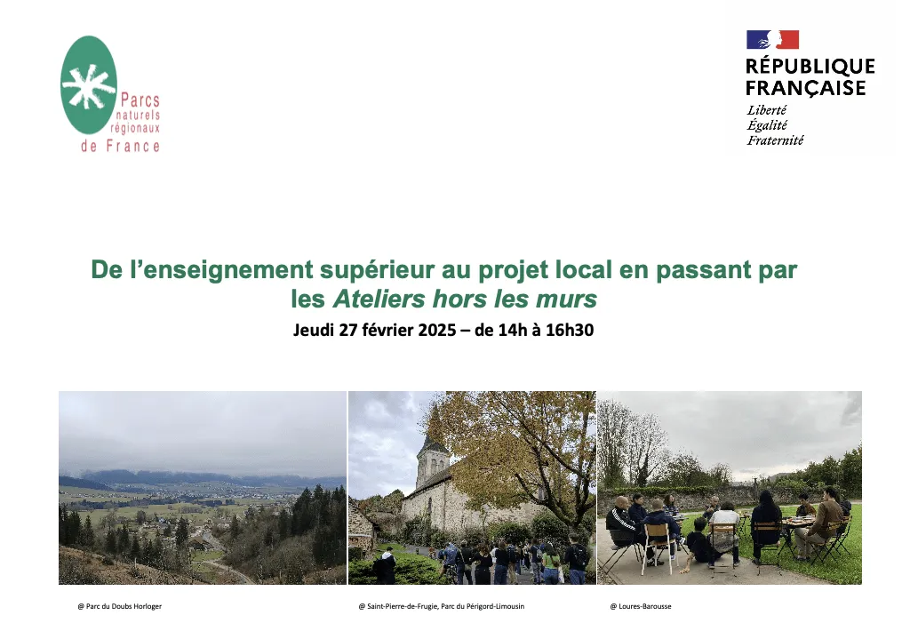 Photo webinaire du 27 février 2025 Urbanisme et Paysage