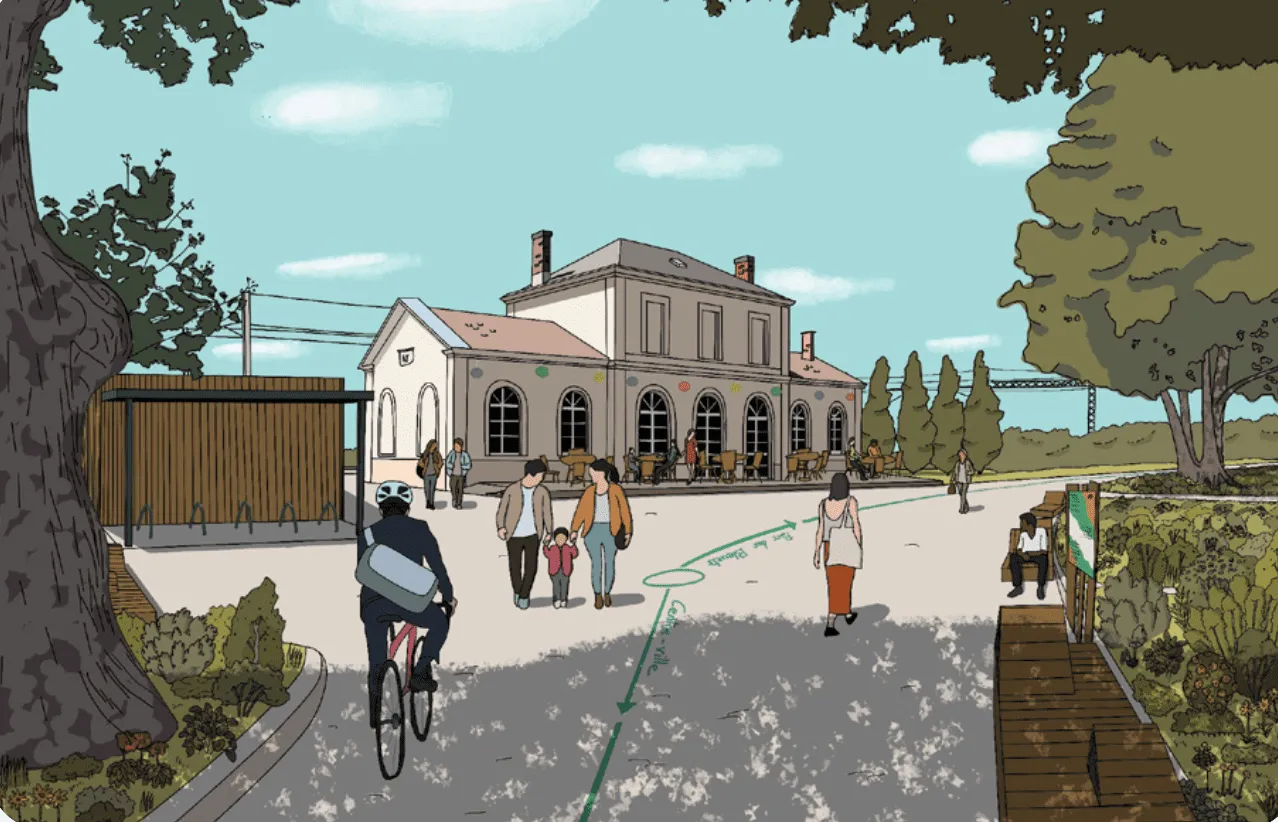 Les gares de la Ligne des bulles, portes d'entrée dans le Parc