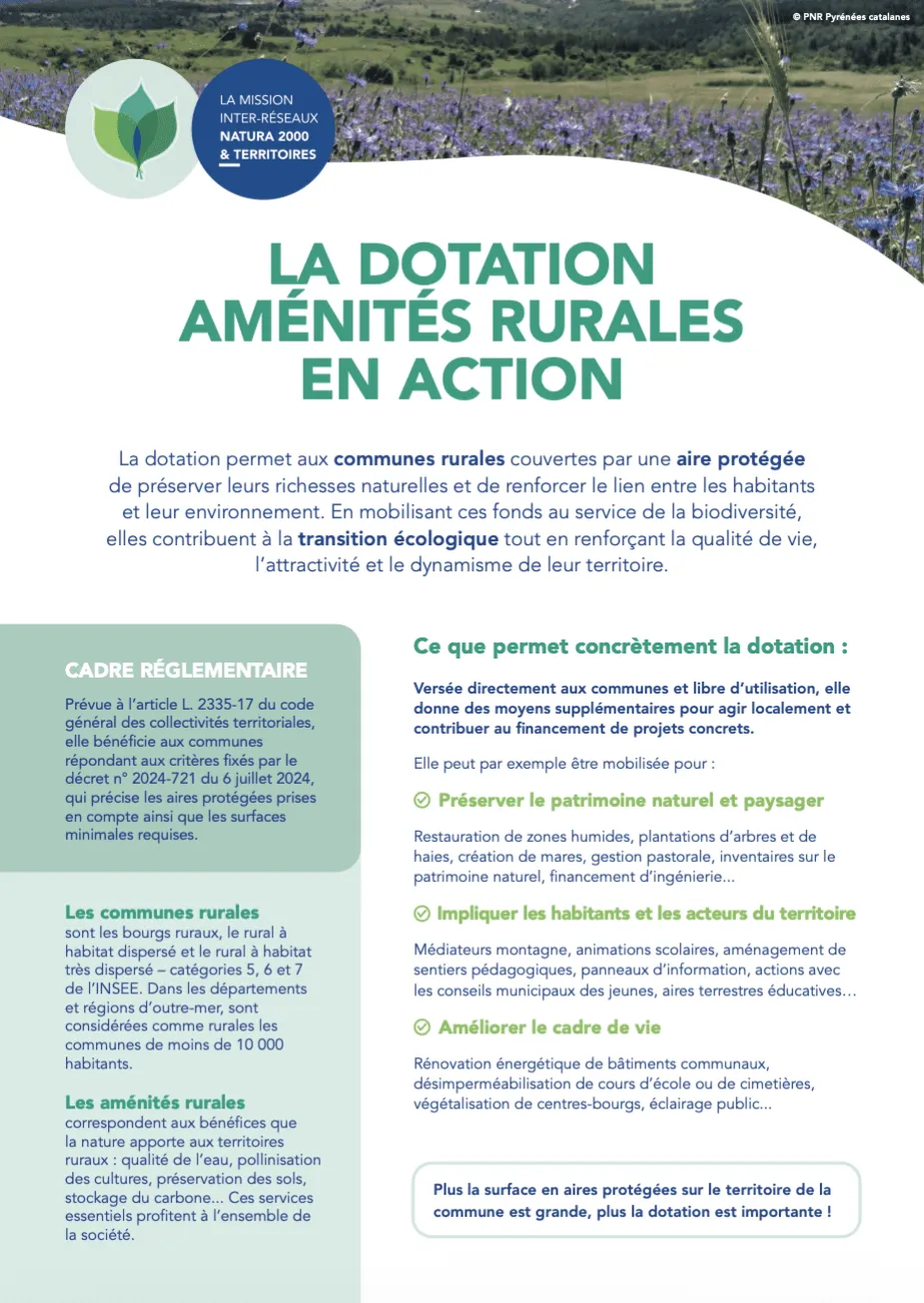 Dotation aménités rurales 2026