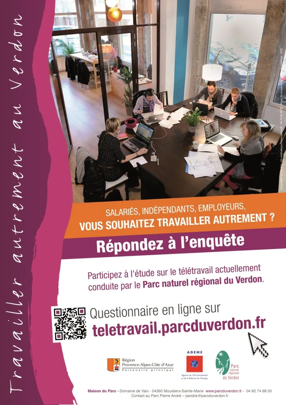 Développer le télétravail dans le Parc du Verdon