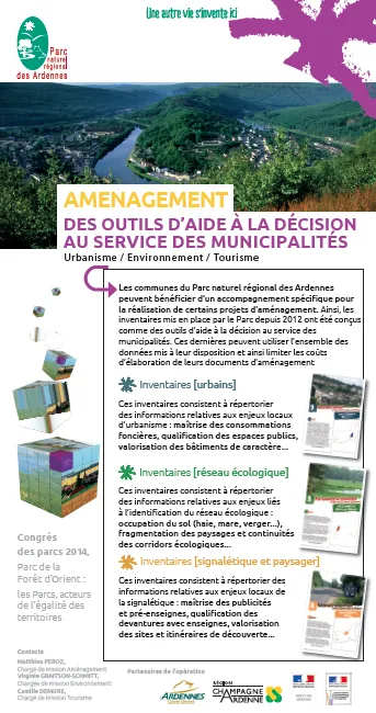 Des outils d'aide à la décision au service des municipalités du Parc des Ardennes
