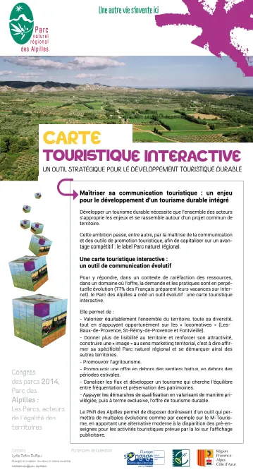 Carte touristique interactive du Parc des Alpilles