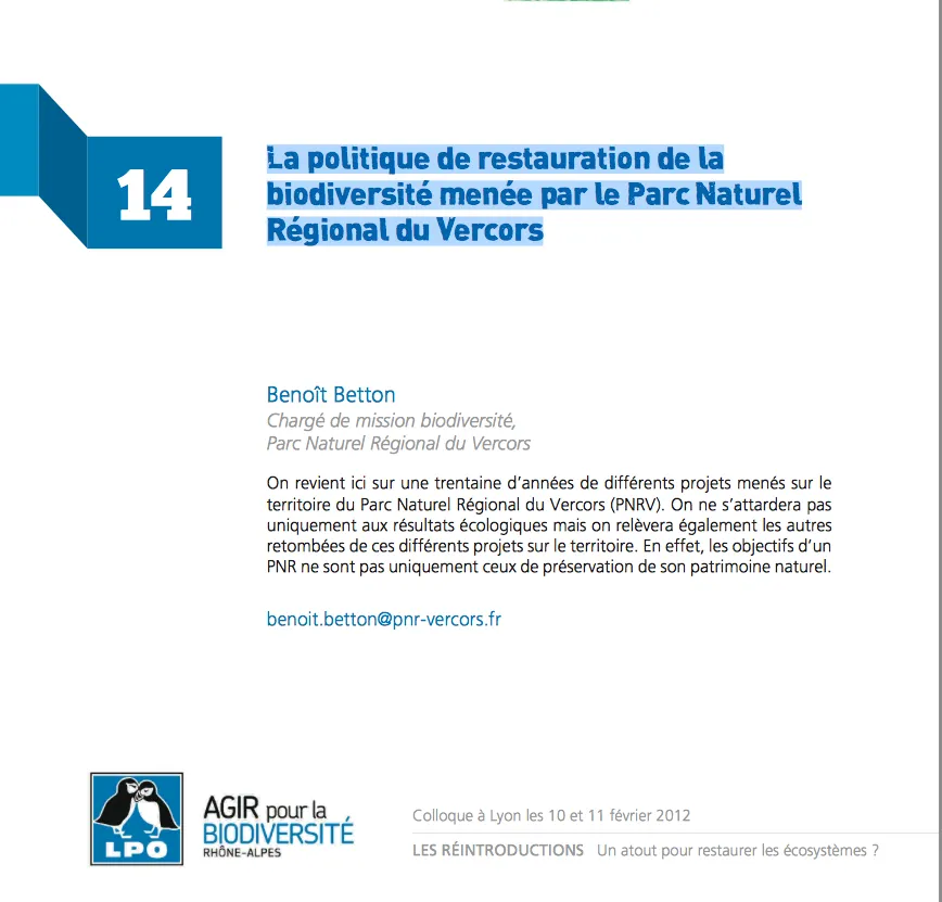 Resauration biodiversité