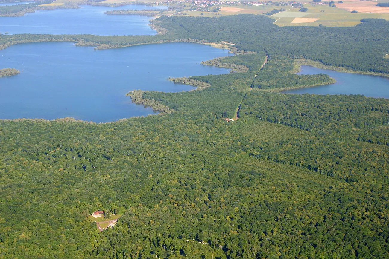 Vue aérienne de la Maison du Parc