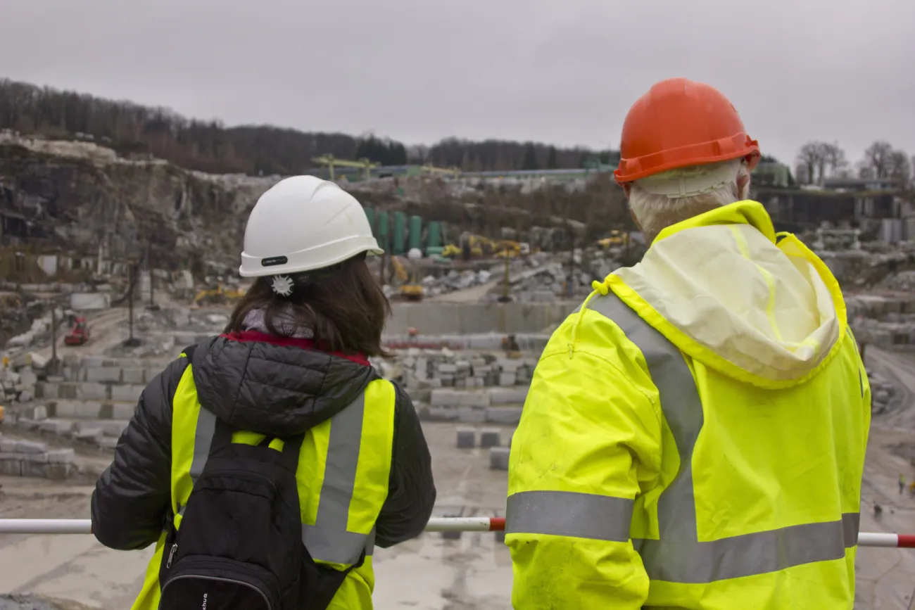 Site d'exploitation de granit à Saint-Salvy-de-la Balme (81), carrière PLO