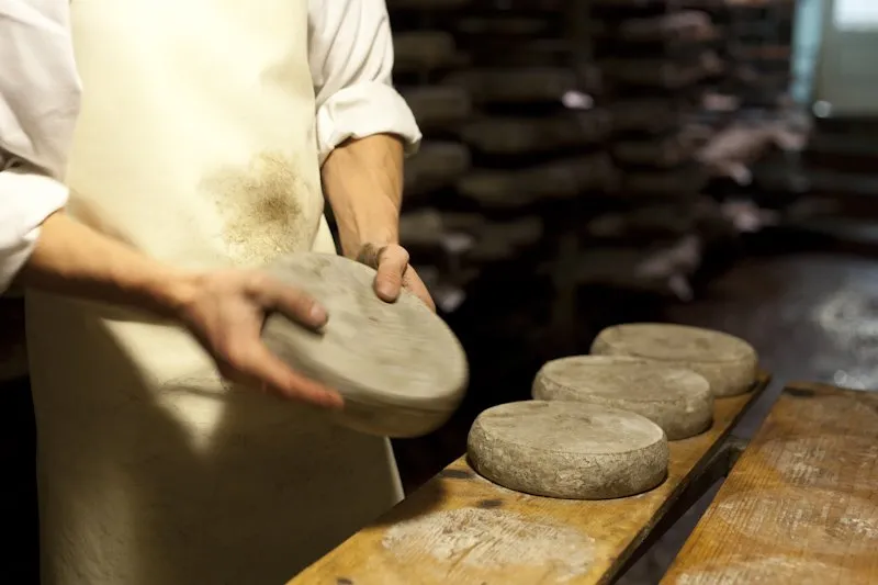 Le geste et le savoir-faire de la fabrication de la Tome des Bauges