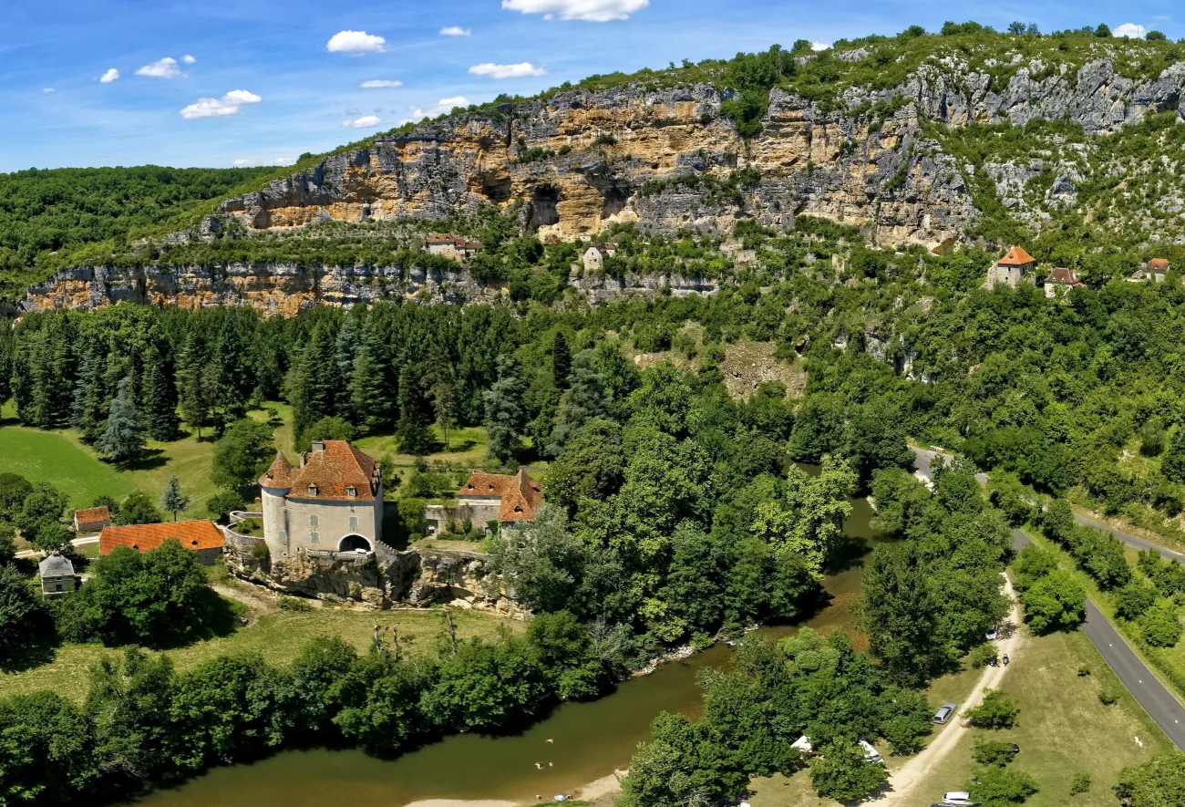 la vallée du Célé à Sauliac