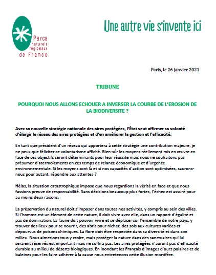 Tribune POURQUOI NOUS ALLONS ECHOUER A INVERSER LA COURBE DE L’EROSION DE LA BIODIVERSITE ?