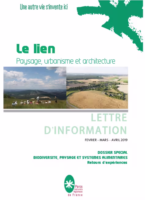 Le Lien paysage Urbanisme et Architecture - Novembre Décembre 2018 & Janvier 2019