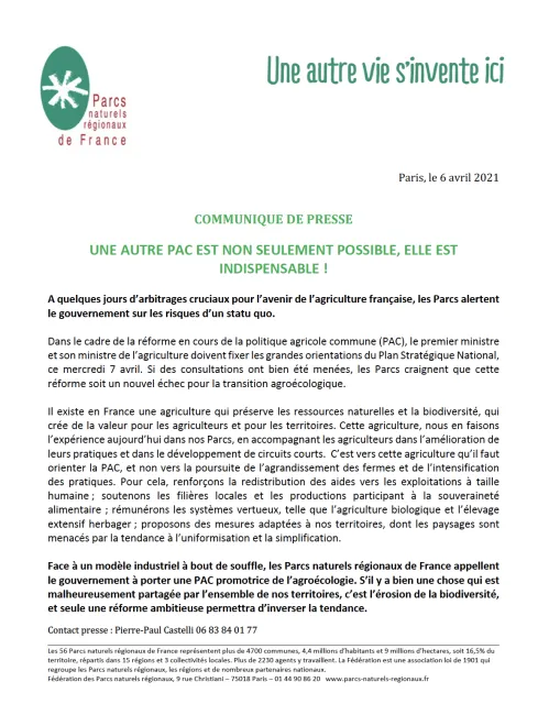 UNE AUTRE PAC EST NON SEULEMENT POSSIBLE, ELLE EST INDISPENSABLE !