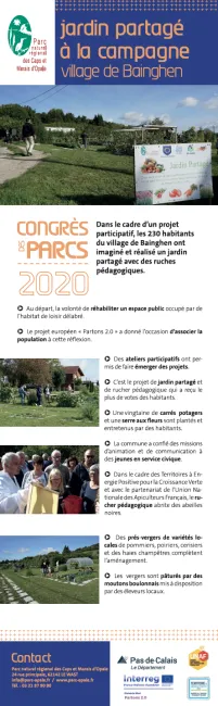 Jardin partagé à la campagne, village de Bainghen