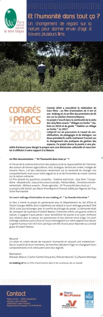 Et l’humanité dans tout ça ? Un changement de regard sur la nature pour donner envie d’agir à travers plusieurs films