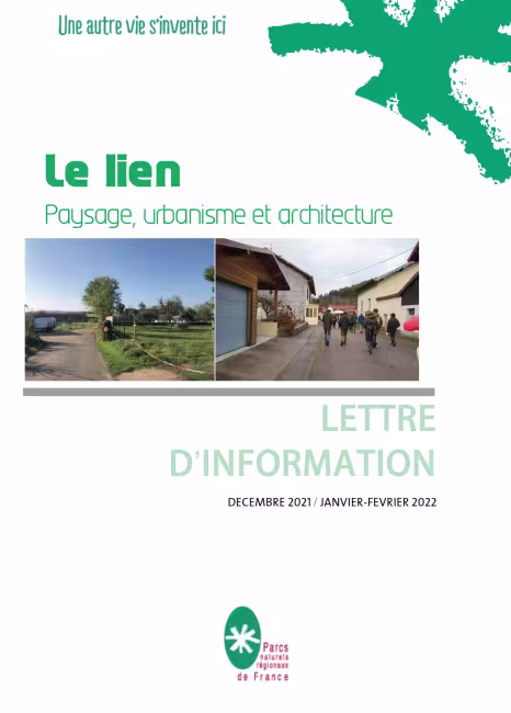 Le Lien Paysage, urbanisme et architecture Décembre 2021, Janvier & Février 2022