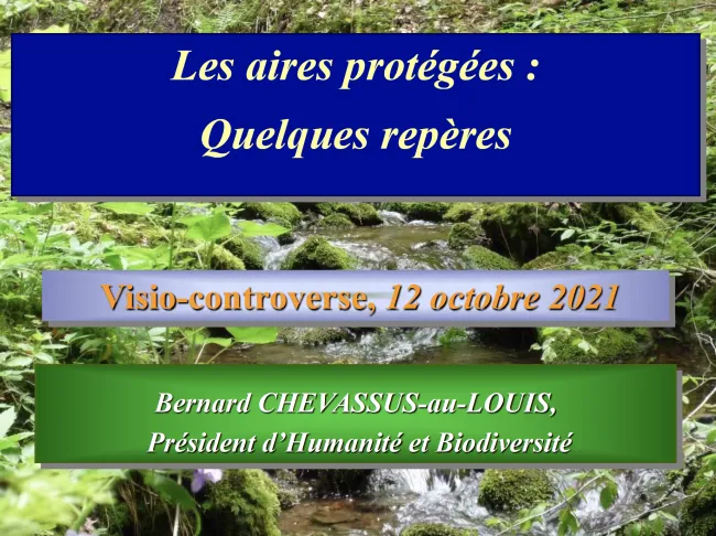 Support présentation Bernard Chevassus CORP, 12 octobre