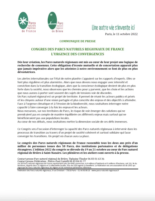 CP Congrès des Parcs