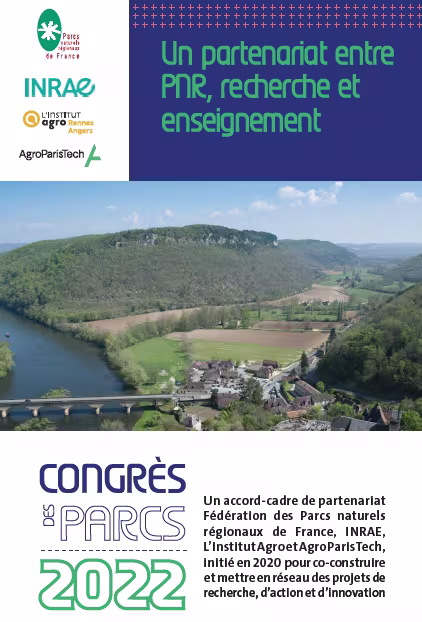 Partenariat  Fédération des Parcs, INRAE, L'Institut Agro et AgroParisTech pour la recherche