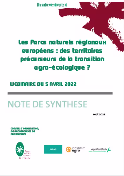 Les Parcs naturels régionaux européens : des territoires précurseurs de la transition agro-écologique ? Synthèse du Webinaire du CORP du 5 avril 2022