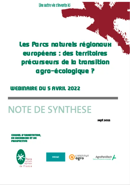 Les Parcs naturels régionaux européens : des territoires précurseurs de la transition agro-écologique ? Synthèse du Webinaire du CORP du 5 avril 2022